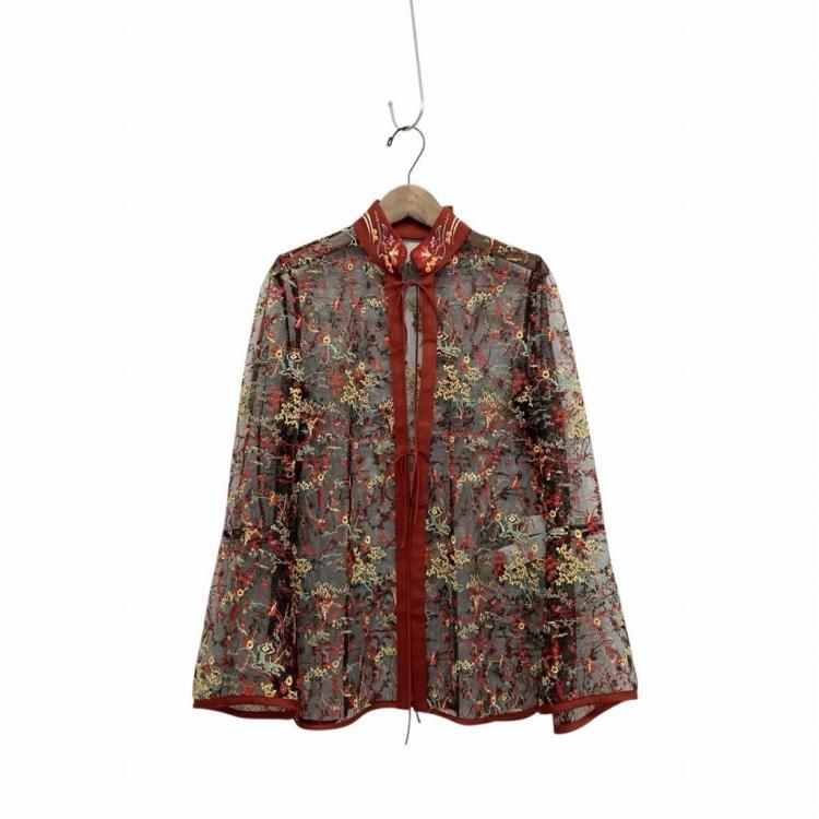 Mame Kurogouchi マメクロゴウチ Floral Lace Stand Collar