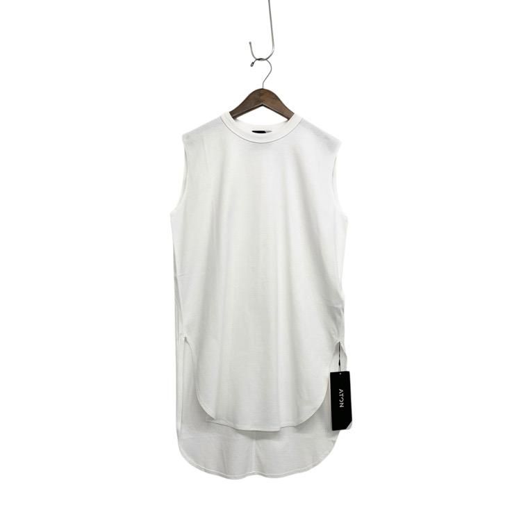 ATON ȥ SUVIN AIR SPINNING ROUND HEM TANK TOP 󥯥ȥå åȥ ۥ磻 02 KKAGBM0304