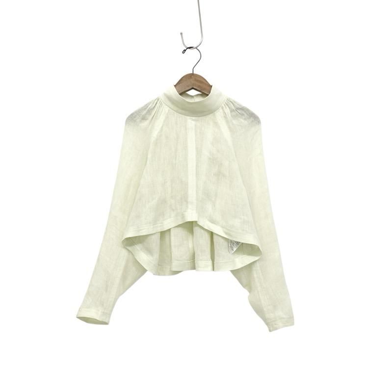Mame Kurogouchi ޥ᥯ Kaya Linen Sheer Top ͥ󥷥ȥå ֥饦 1 MM22SS-SH032