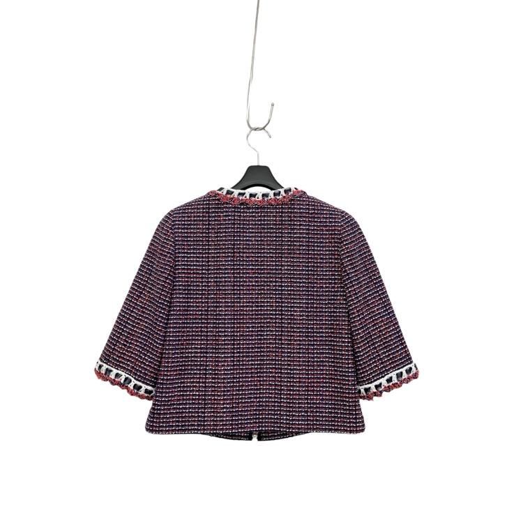 美品 ルネ Rene ファンシーツイード マリアケント ツイードジャケット Rene ルネ ファンシーツイード ジャケット マリアケント ダブル