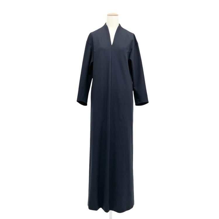<img class='new_mark_img1' src='https://img.shop-pro.jp/img/new/icons11.gif' style='border:none;display:inline;margin:0px;padding:0px;width:auto;' />Mame Kurogouchi ޥ᥯ Double Jersey V-Neck Dress ðVͥåԡ 2 MM24FW-JS502