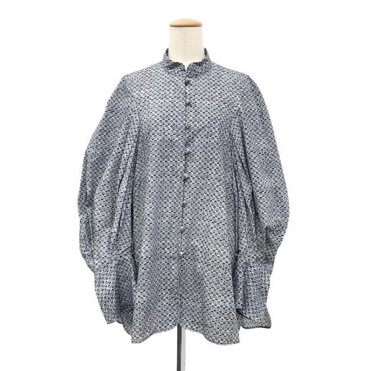 <img class='new_mark_img1' src='https://img.shop-pro.jp/img/new/icons11.gif' style='border:none;display:inline;margin:0px;padding:0px;width:auto;' />Mame Kurogouchi ޥ᥯ Crane Pattern Hand Printed Shirt ֥饦 ͥӡ 2 MM23PS-SH730