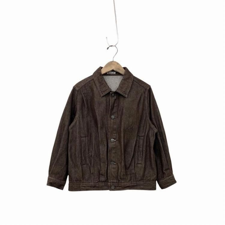 AURALEE ꡼ WASHED HARD TWIST DENIM BLOUSON åǥ˥֥륾 㥱å 1 A21AB05DM