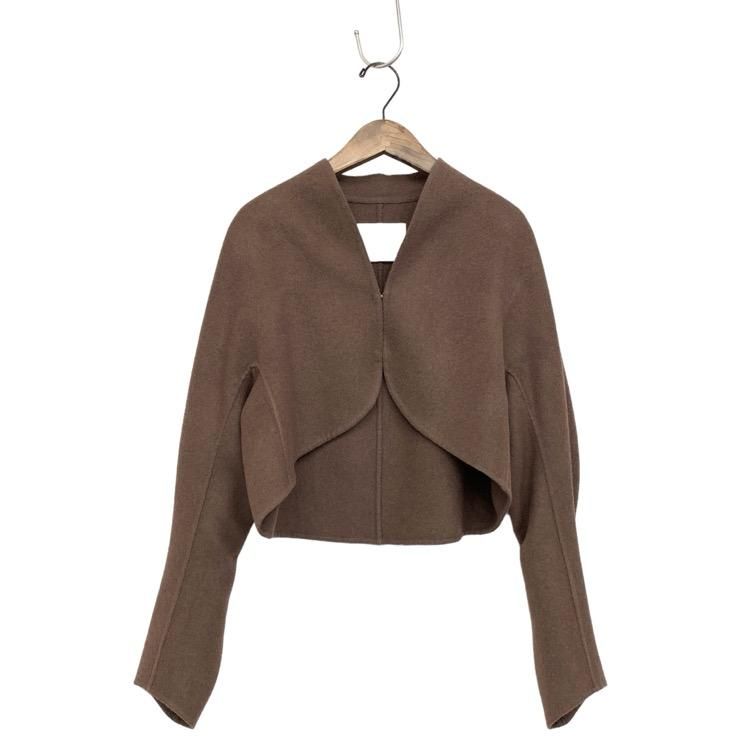 <img class='new_mark_img1' src='https://img.shop-pro.jp/img/new/icons11.gif' style='border:none;display:inline;margin:0px;padding:0px;width:auto;' />Mame Kurogouchi ޥ᥯ Silk Cashmere Reversible Sewing Bolero Jacket 㥱å MM23FW-JK034