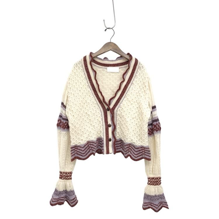 Mame Kurogouchi マメクロゴウチ Lame Knitting Cardigan