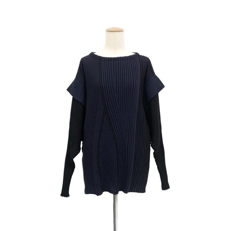 <img class='new_mark_img1' src='https://img.shop-pro.jp/img/new/icons11.gif' style='border:none;display:inline;margin:0px;padding:0px;width:auto;' />Mame Kurogouchi ޥ᥯ 3D Stripe Knited Pullover ȥ饤ץ˥å  1 MM21FW-KN011