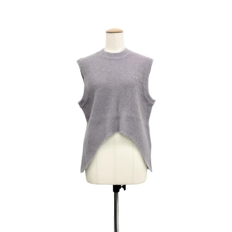 Mame Kurogouchi ޥ᥯ Brused Alpaca Sleeveless Knitted Top Ρ꡼֥˥å MM23PF-KN716