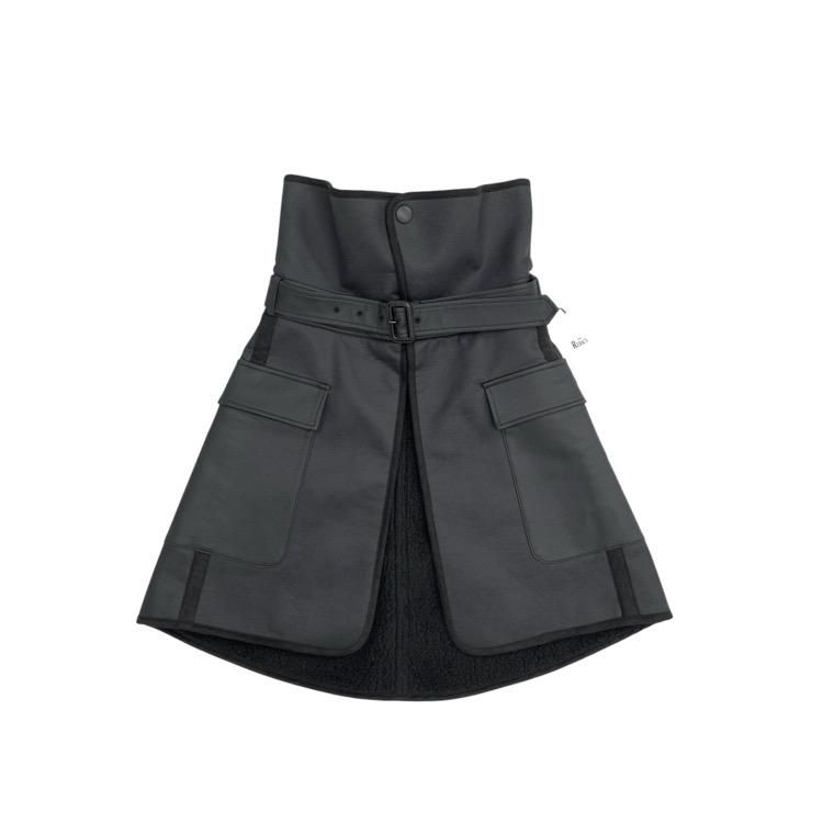<img class='new_mark_img1' src='https://img.shop-pro.jp/img/new/icons11.gif' style='border:none;display:inline;margin:0px;padding:0px;width:auto;' />THE RERACS  饯 SYNTHETIC MOUTON SKIRT ࡼȥ åץ ֥å 38 22FW-RESK-139L