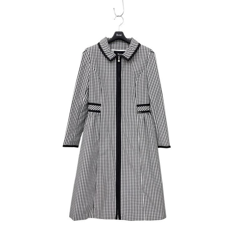 ぽん　ルネ Rene 中綿コート　約90000円 楽天市場】【中古】美品 Rene ルネ RISSUE社生地 セーブルファー