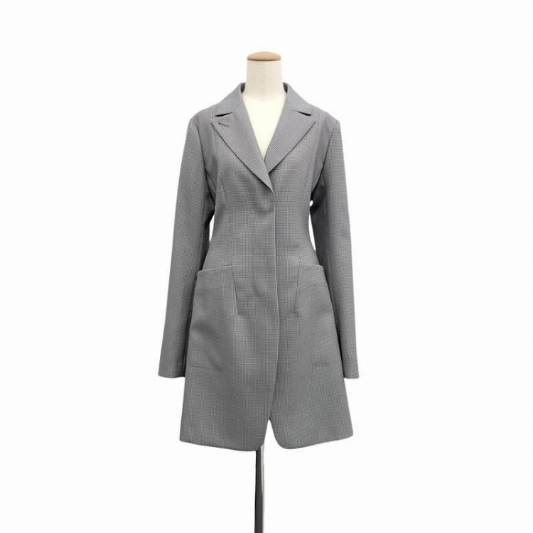 ネイビー ウールコート グレー袖口 セール】 〈撥水加工〉ドロスト ショート トレンチ コート