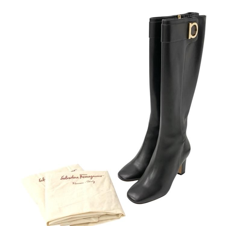 Salvatore Ferragamo ե饬 ˥쥶 ɥå 󥰥֡ ֥å 6.5D