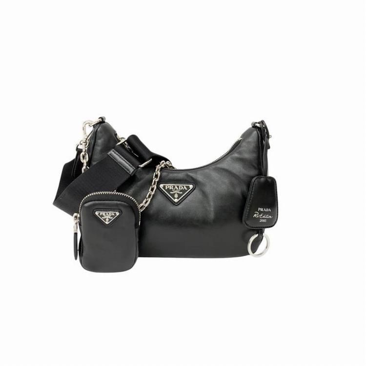PRADA ץ Re-Edition 2005 ѥǥå ʥåѥ쥶 Хå ݡդ 1BH204 2DYI F0002