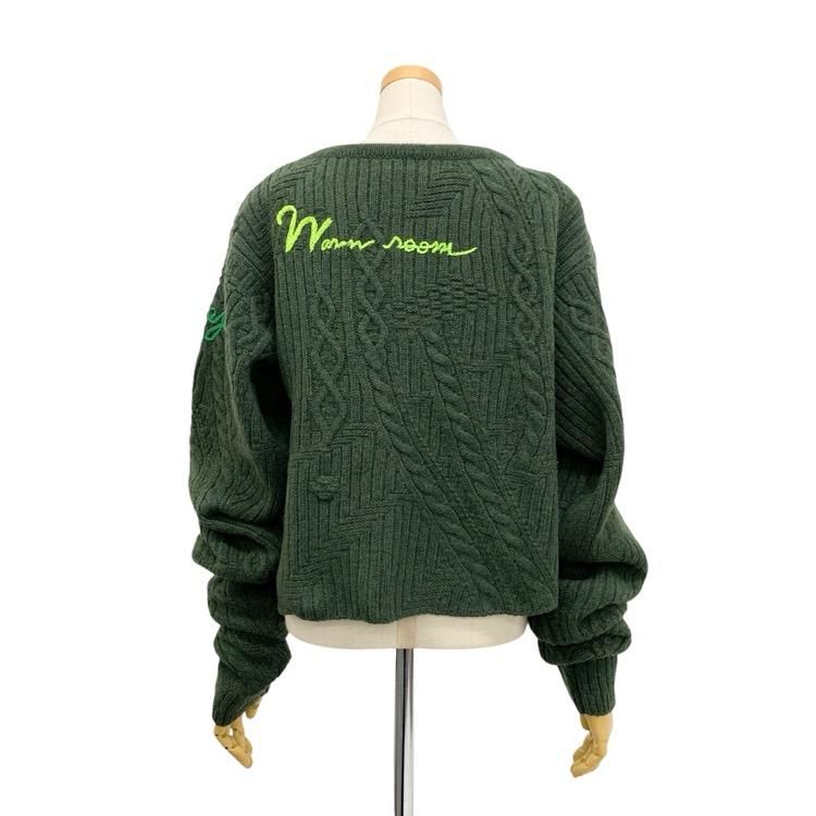 う*様 【即完品】Mame Kurogouchi Hole Knitted T Mame Kurogouchi マメクロゴウチ Cable Knit Loose Top with