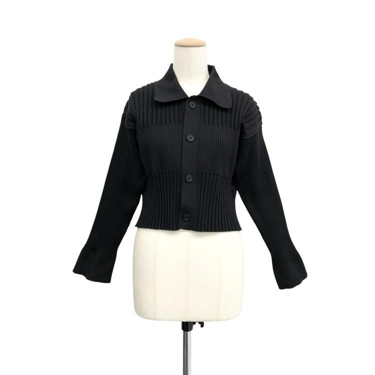 <img class='new_mark_img1' src='https://img.shop-pro.jp/img/new/icons30.gif' style='border:none;display:inline;margin:0px;padding:0px;width:auto;' />CFCL ե FLUTED CROPPED SHIRT CARDIGAN ե롽ƥåɥǥ ֥å 1 CF006KE013
