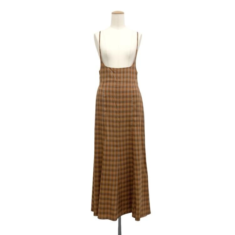 <img class='new_mark_img1' src='https://img.shop-pro.jp/img/new/icons11.gif' style='border:none;display:inline;margin:0px;padding:0px;width:auto;' />Mame Kurogouchi ޥ᥯ Linen Mix Ombre Check Camisole Dress ߥԡ 1 MM23SS-DR006