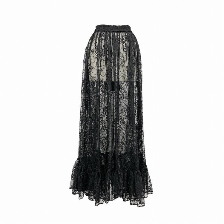 <img class='new_mark_img1' src='https://img.shop-pro.jp/img/new/icons11.gif' style='border:none;display:inline;margin:0px;padding:0px;width:auto;' />FUMIE=TANAKA եߥʥ HEME LACE FRILL SK إ졼ե륹 ޥ ֥å 1 F24A-42