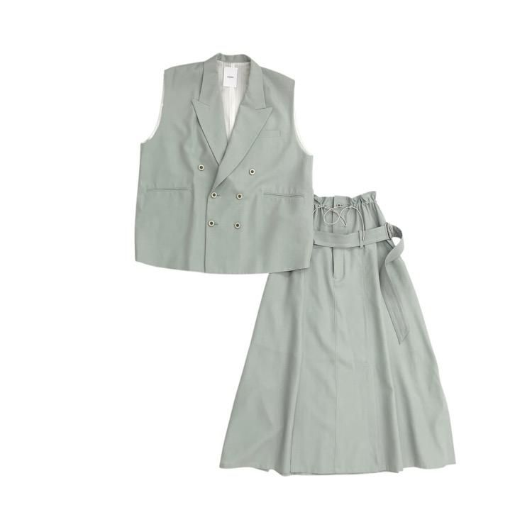 <img class='new_mark_img1' src='https://img.shop-pro.jp/img/new/icons11.gif' style='border:none;display:inline;margin:0px;padding:0px;width:auto;' />UJOH 硼 6BW OVER SIZE VEST/Cord Belt SKT ٥ȡ٥ȥ U751-V02-100/U751-S01-100