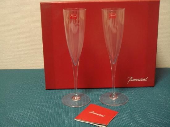 Baccarat - Baccarat シャンパングラス Baccarat (バカラ) シャンパングラス シャンパンフルート 2P