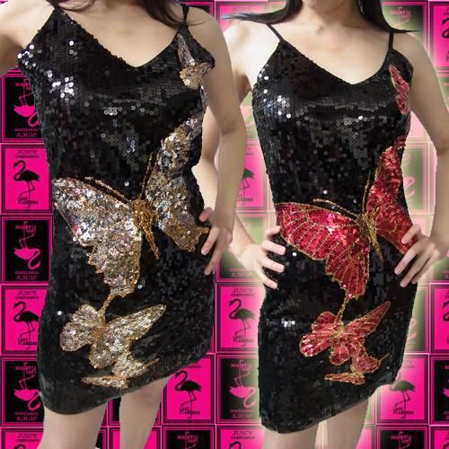 蝶柄スパンコール衣装ミニドレスワンピース ダンス衣装の通販ジューシーコスチューム Juicycostume 蝶柄スパンコール衣装ミニドレスワンピース ダンス衣装の通販ジューシーコスチューム Juicycostume
