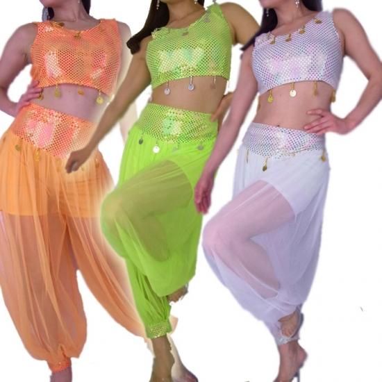 新品 ベリーダンス衣装 セットアップ スパンコール オリエンタル