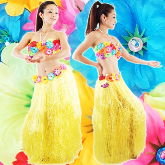 ハワイアンフラダンス衣装/お花セットロング｜ダンス衣装通販 JUICY