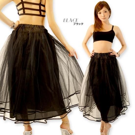チュール パニエ風フレアスカート チュール パニエ風フレアスカート チュール パニエ風フレアスカート
