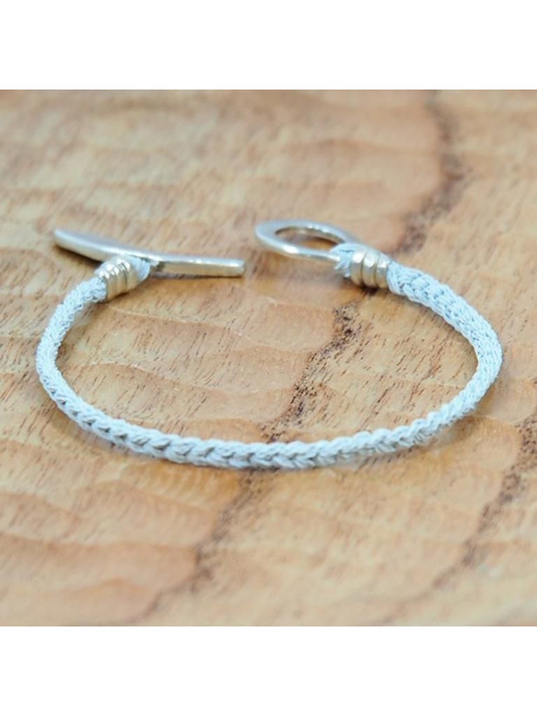 JILL PLATNER - jp clasp bracelet - Light Grey