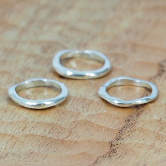 JILL PLATNERwavy stack ring-set of  3set of3