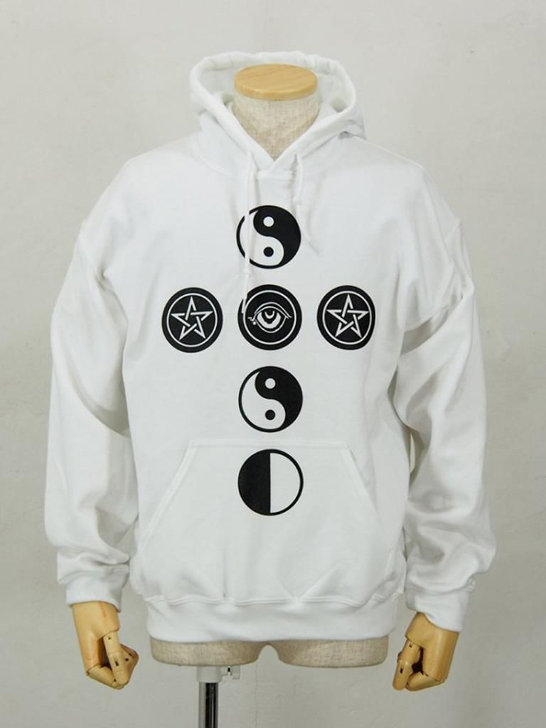 Dead Feelings ǥåɥե󥰥 - Pullover Hoody - Cross - White