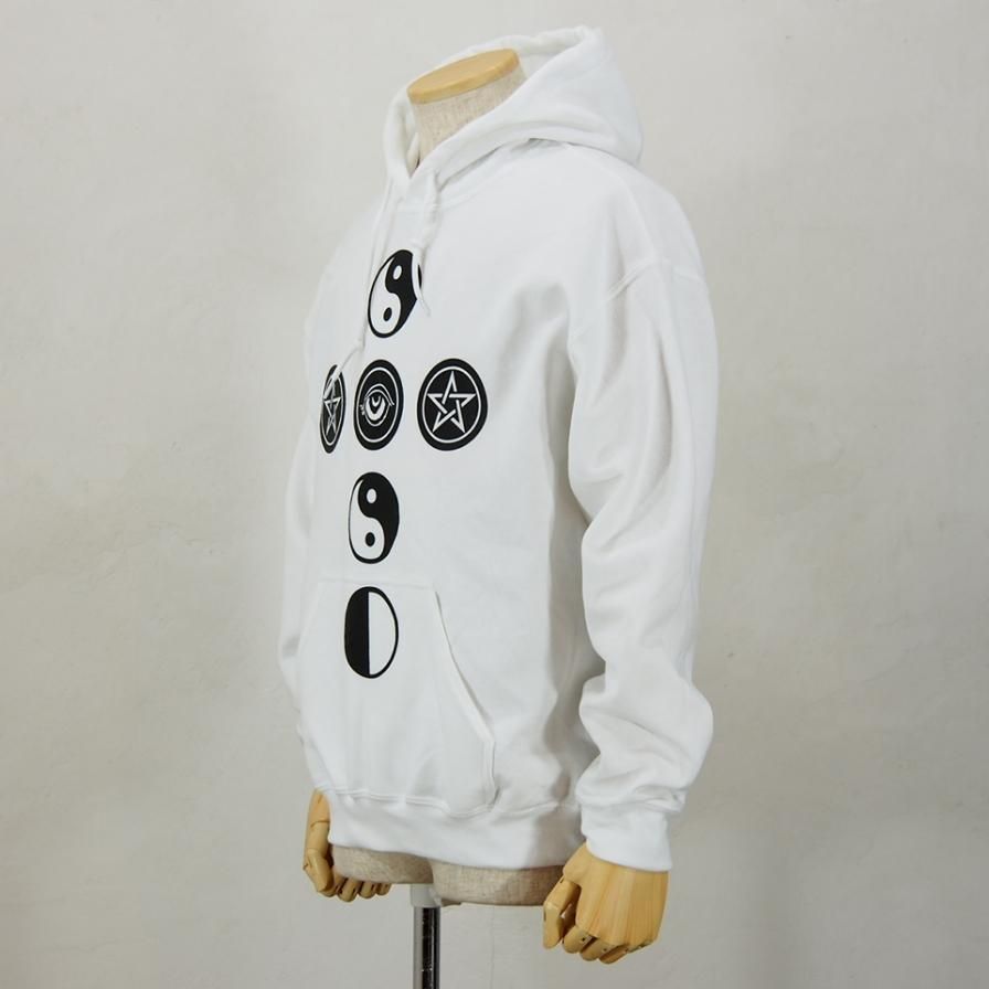 Dead Feelings デッドフィーリングス - Pullover Hoody - Cross - White