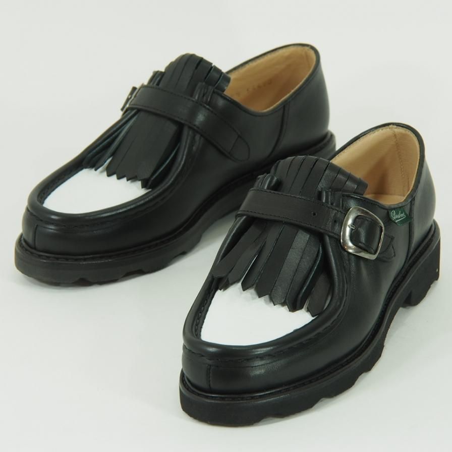 Paraboot Femme パラブーツフェム - Nyon ニヨン - Noir / Blanc ブラック / ホワイト - Griff Noire - Lis Noire / Blanc 