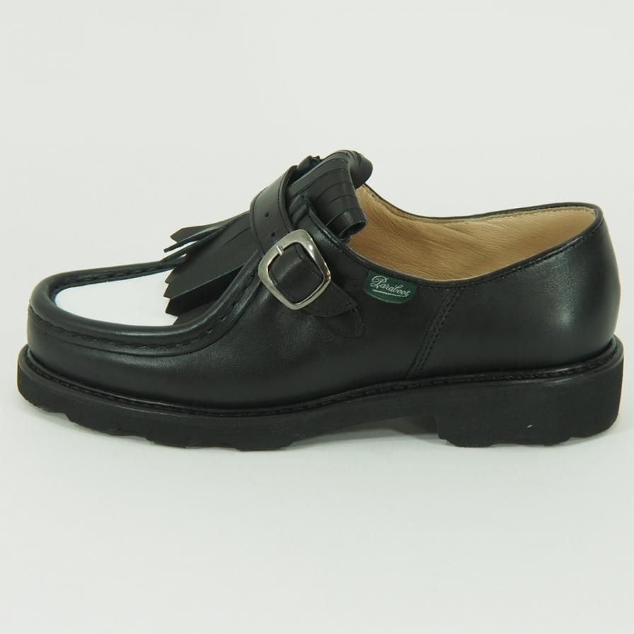 Paraboot Femme パラブーツフェム - Nyon ニヨン - Noir / Blanc ブラック / ホワイト - Griff Noire - Lis Noire / Blanc 