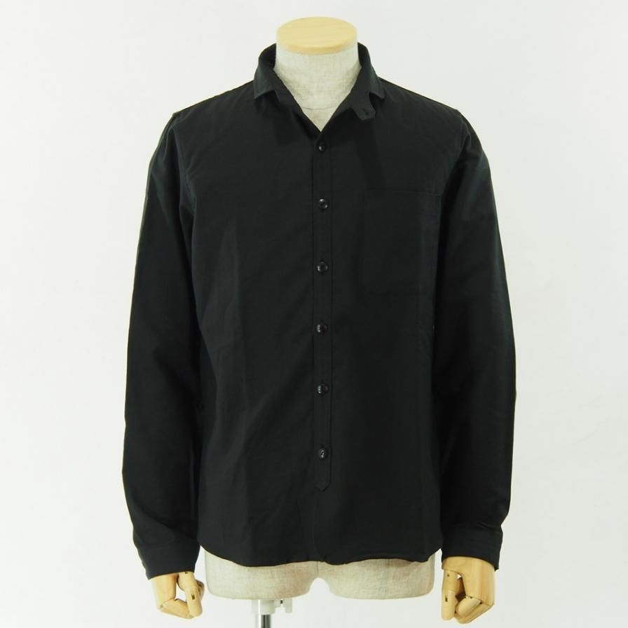 gorouta - Short Round Coller Shirt - Black