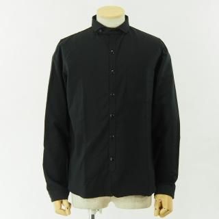 gorouta - Short Round Coller Shirt - Black