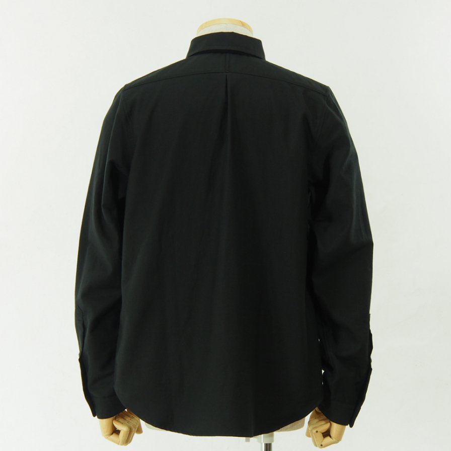 gorouta - Short Round Coller Pullover Shirt - Black