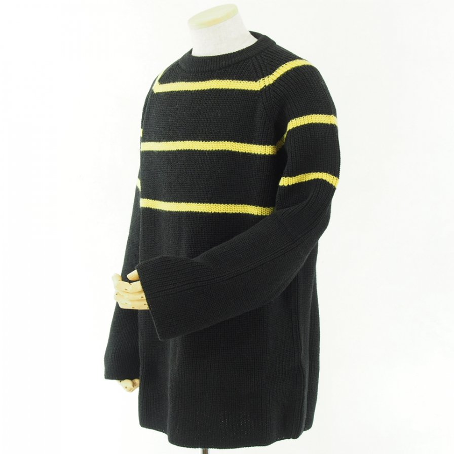 NOMA t.d. Ρޥƥǥ - Big Stripe Sweater - Black