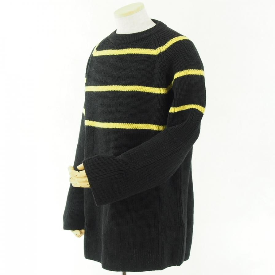 NOMA t.d. ノーマティーディー - Big Stripe Sweater - Black