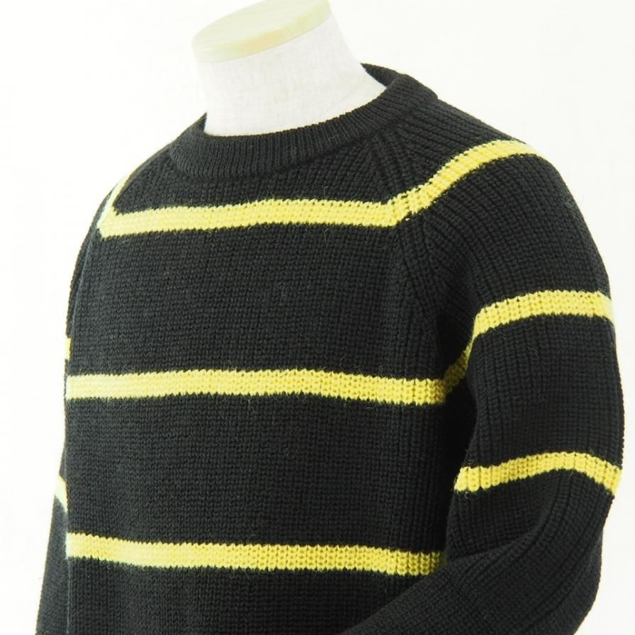 NOMA t.d. ノーマティーディー - Big Stripe Sweater - Black