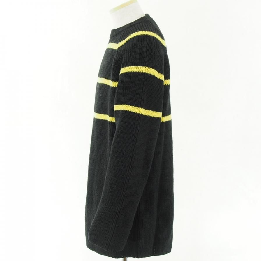 NOMA t.d. ノーマティーディー - Big Stripe Sweater - Black