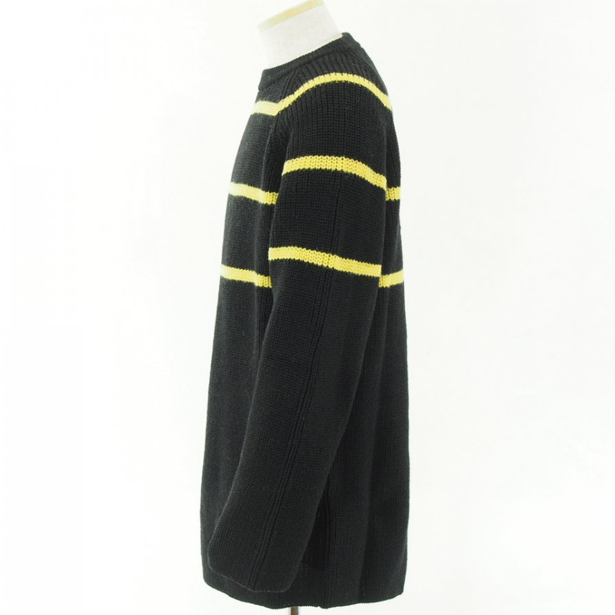 NOMA t.d. Ρޥƥǥ - Big Stripe Sweater - Black