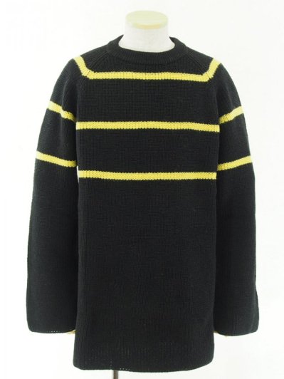 NOMA t.d. ノーマティーディー - Big Stripe Sweater - Black