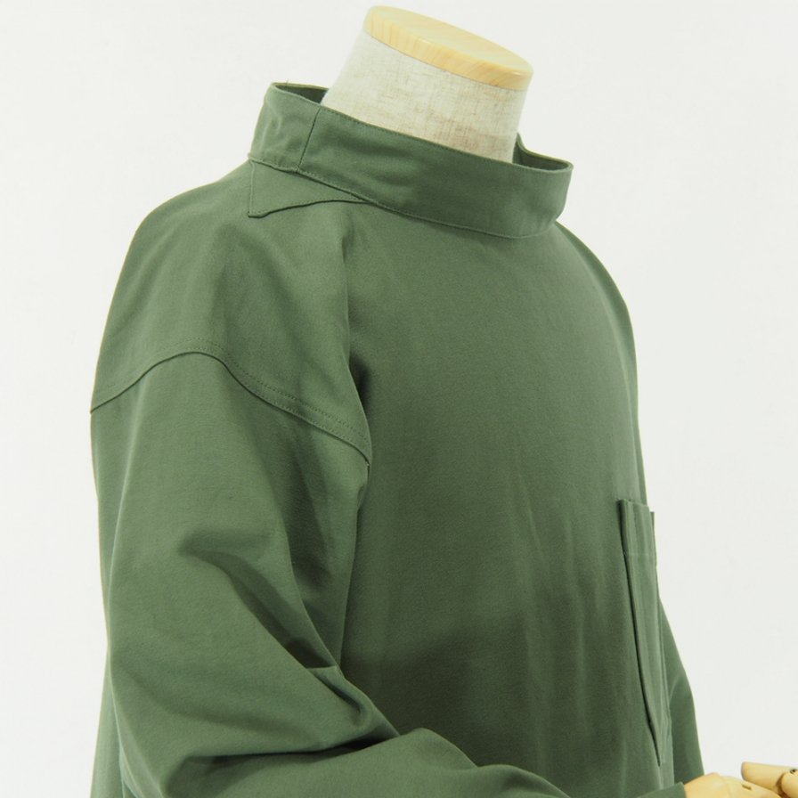 EG WORKADAY ǥ - Smock Popover - Cotton Reversed Sateen - Olive