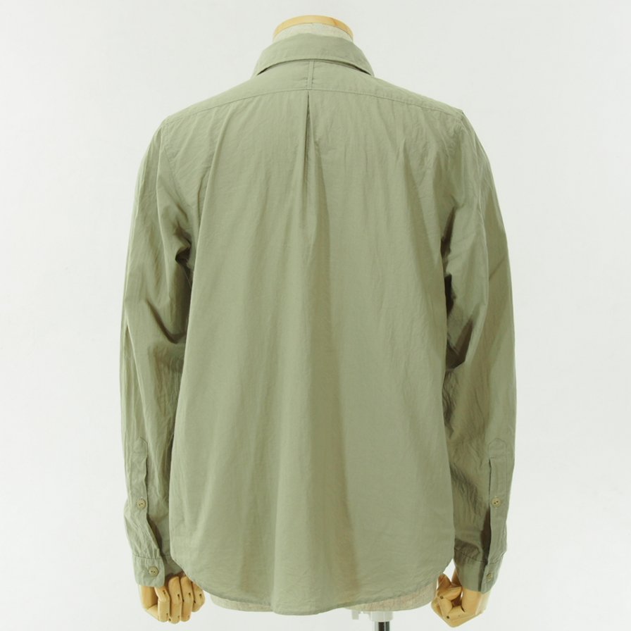 gorouta - Typewriter Pullover Shirt - Sand Grey