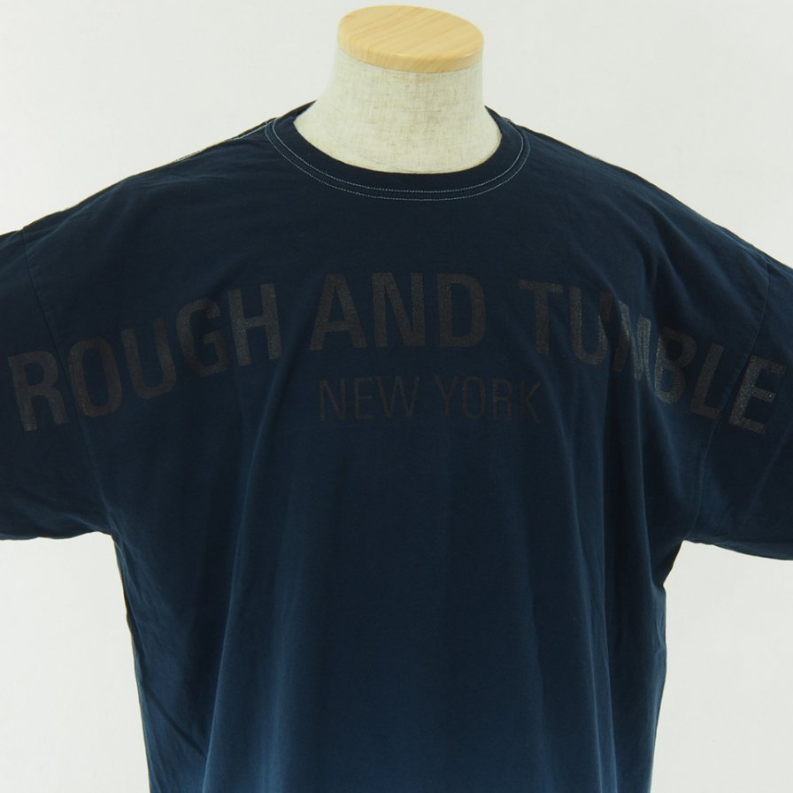 RANDT 륢ɥƥ - Logo S/S Tie Dye T-Shirt - Navy