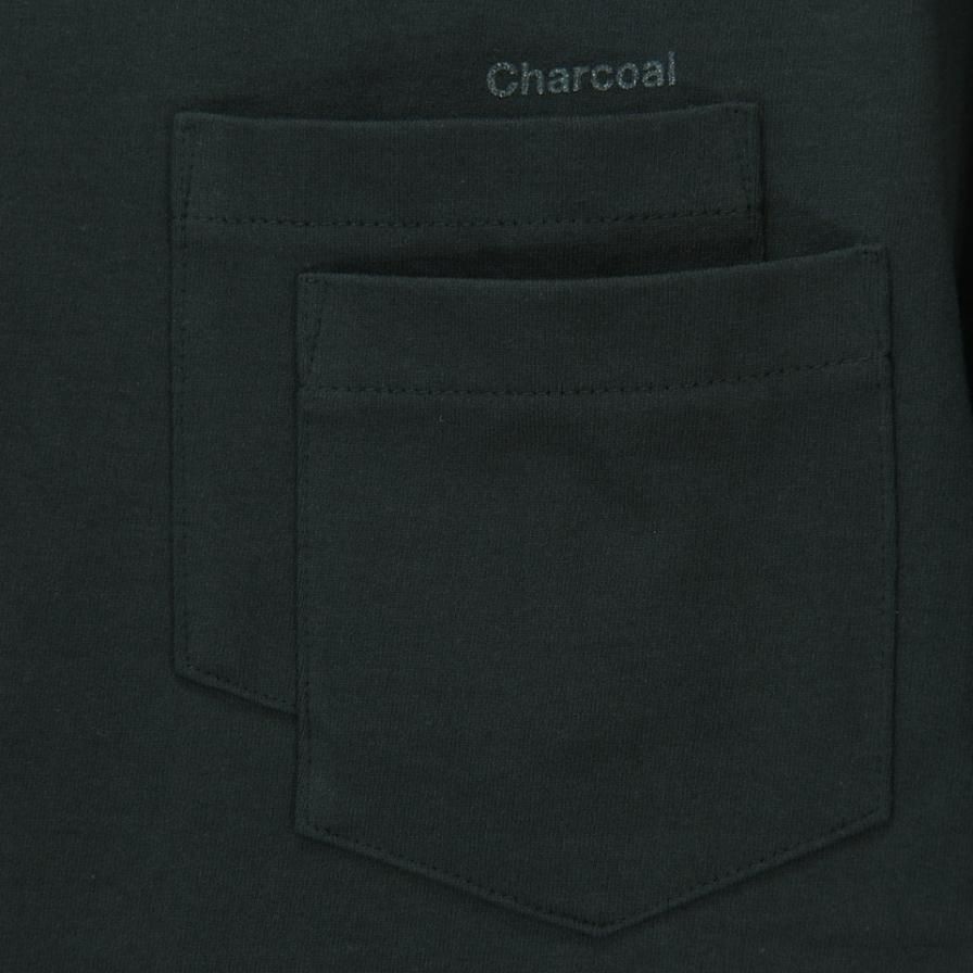 Charcoal チャコール - OC 29/USA Crew W S/S - Charcoal