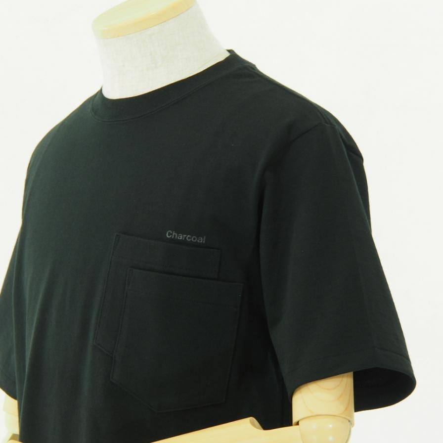 Charcoal チャコール - OC 29/USA Crew W S/S - Black