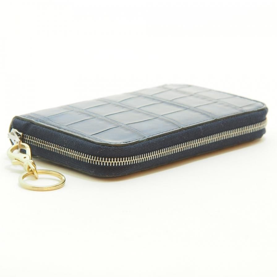 ITTI イッチ - Cristy Smart MID WLT.5 クリスティースマートミッドウォレット / AI CROCO 藍クロコ