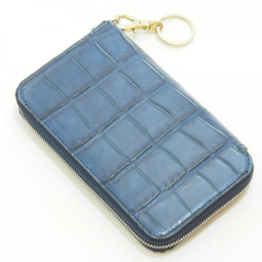 ITTI イッチ - Cristy Smart MID WLT.5 クリスティースマートミッドウォレット / AI CROCO 藍クロコ