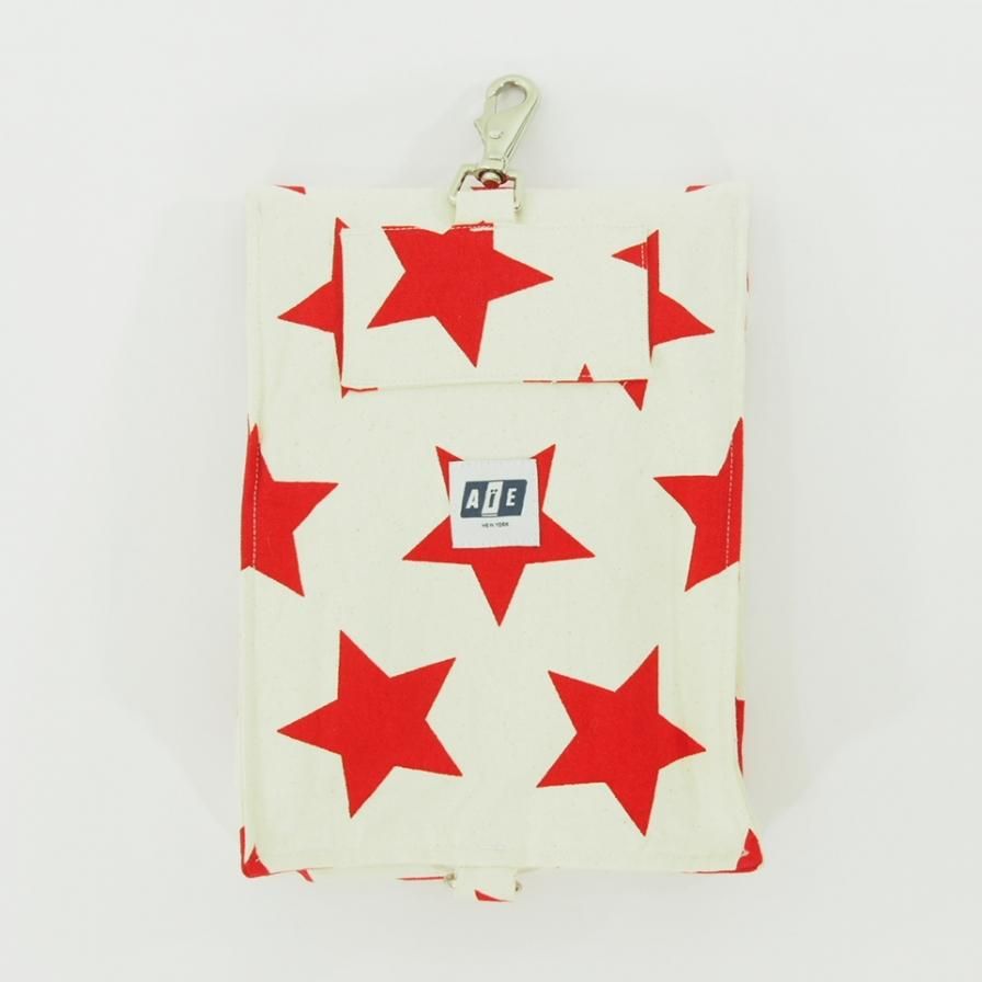 AiE エーアイイー - EST Bag - 9oz Star Canvas - Nat / Red