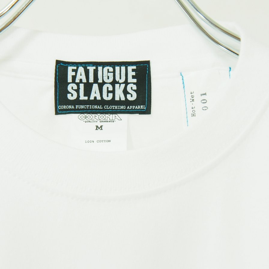 CORONA Fatigue Slacks -  եơå - L/S Pocket Tee w/Back Print - White